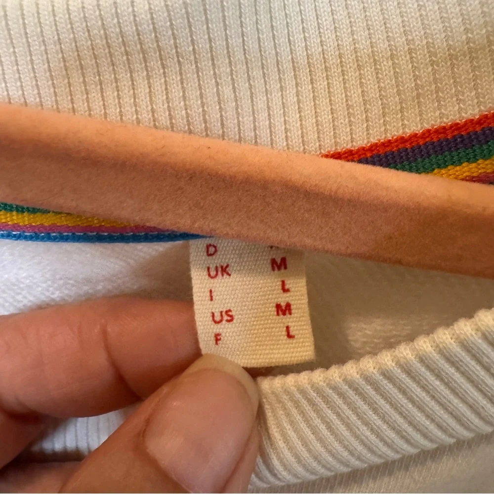 Vintage Grail ESPRIT Short Sleeve Sweatshirt with Kangaroo Pockets - Medium - Picture 3 of 5